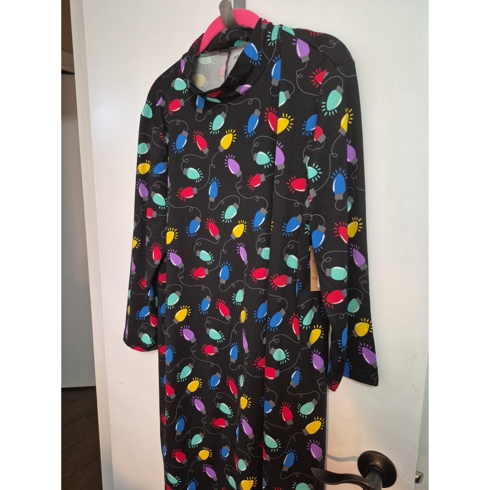 Jolliday Ladies Christmas LIGHT  Bulb Dress Or Nightgown Size XL